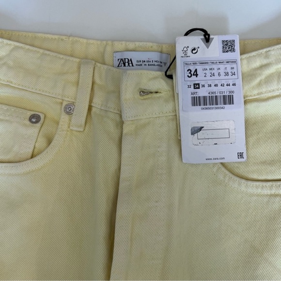 Zara Butter Yellow Jeans - Picture 7 of 11